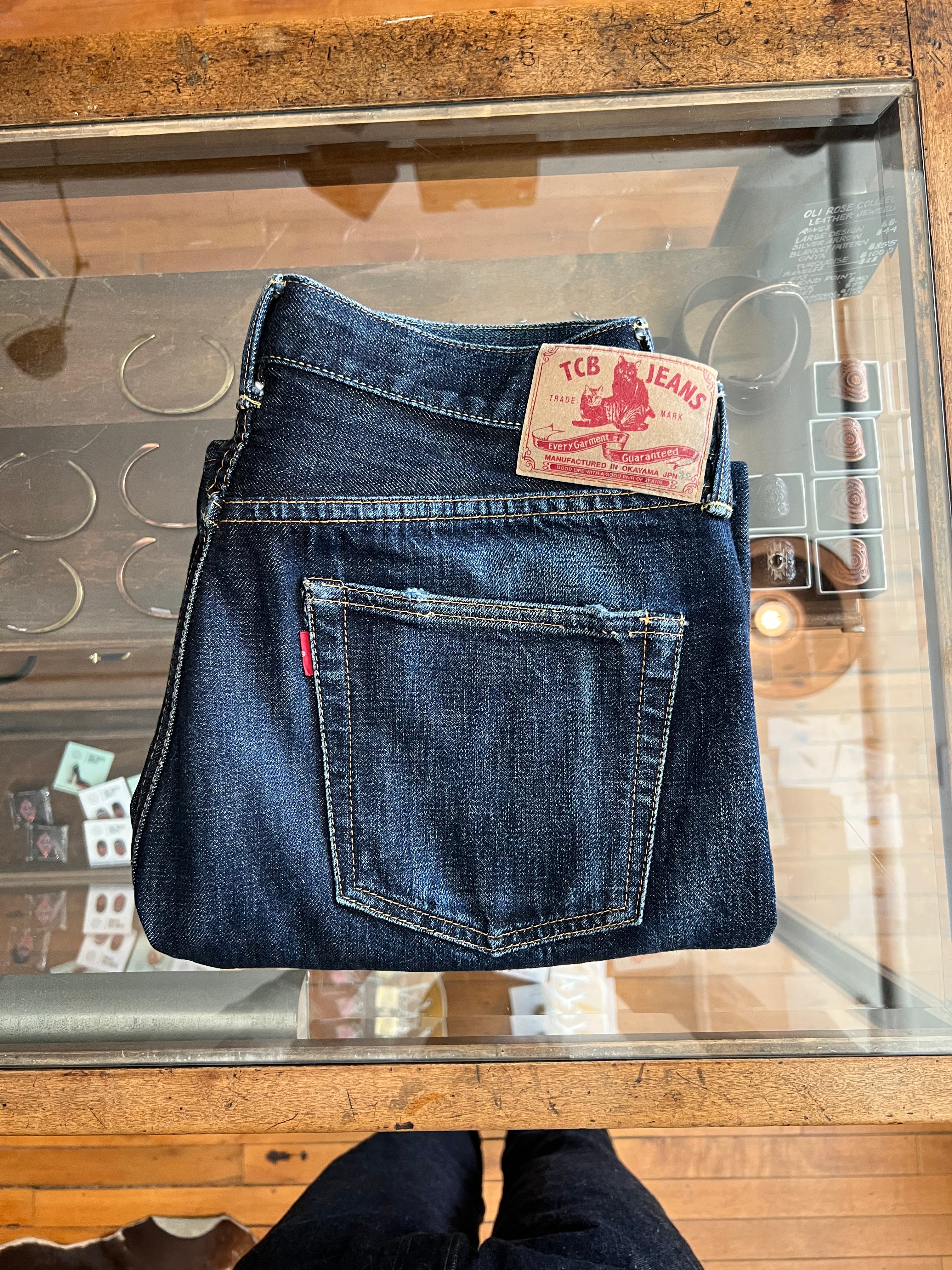Very Used TCB 50's Jeans - 32 - Faded Indigo