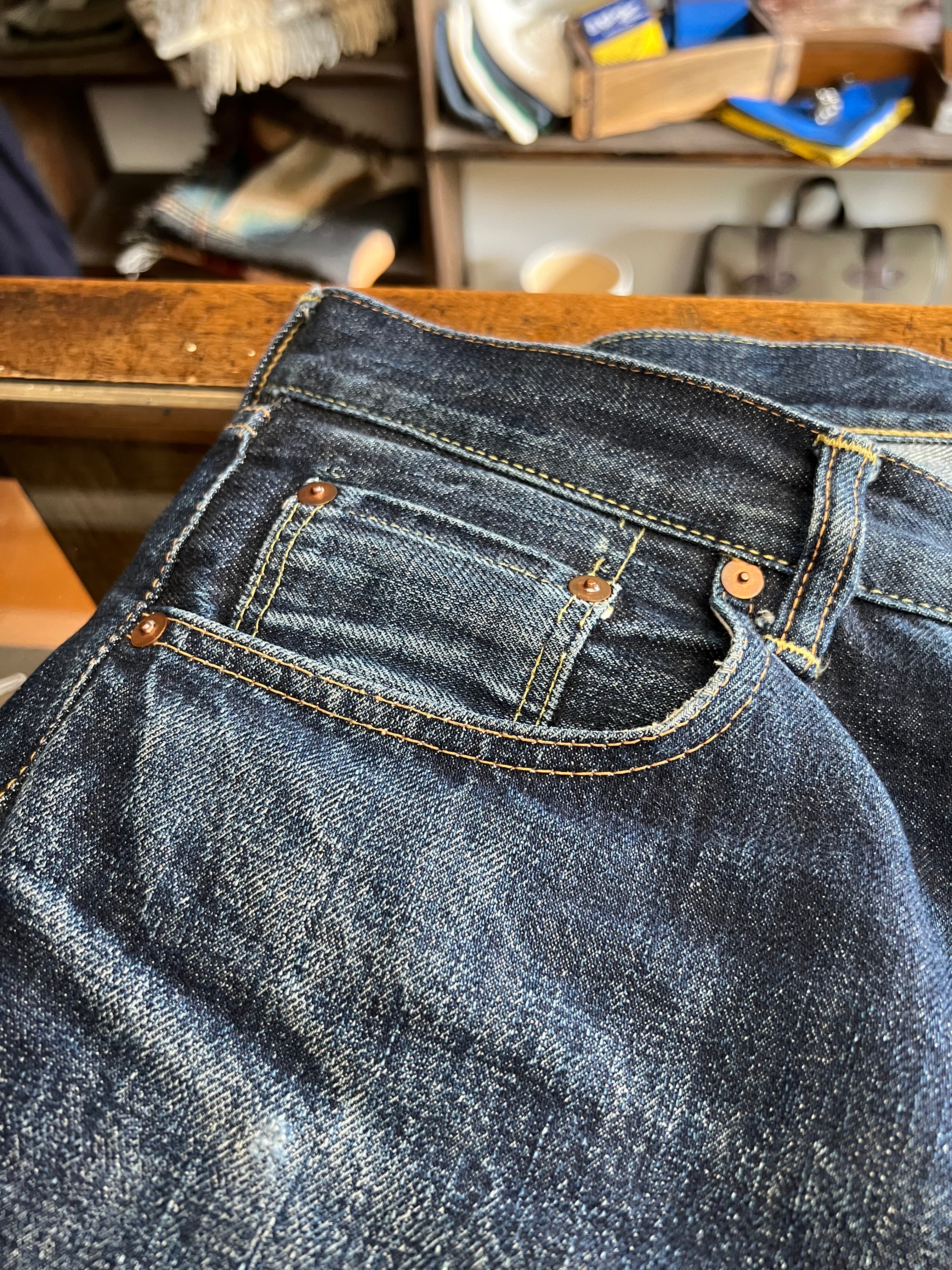Very Used TCB 50's Jeans - 32 - Faded Indigo
