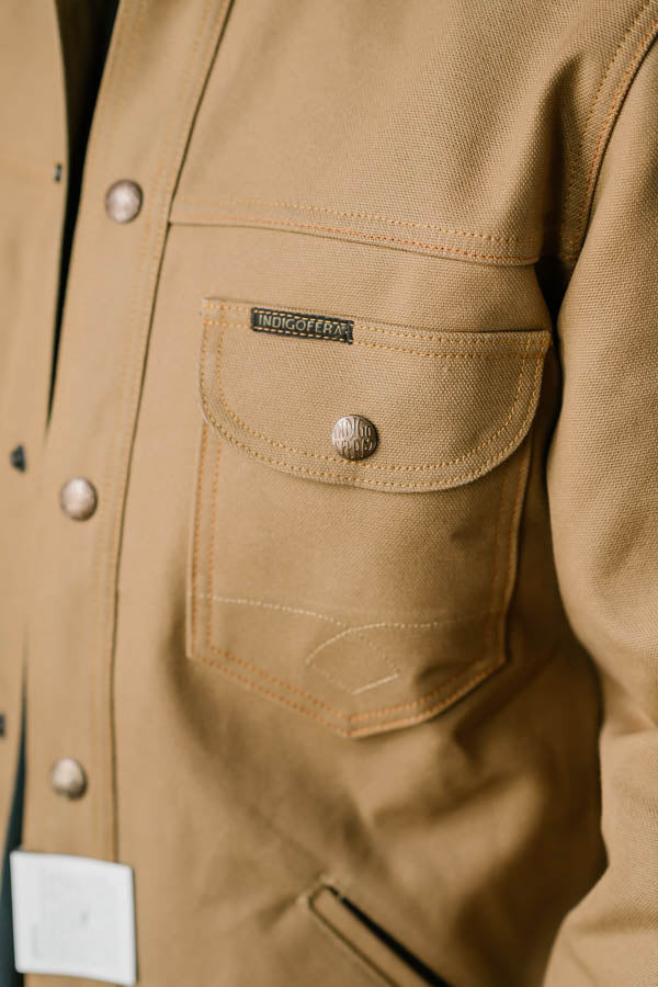 Fargo Rider Jacket - Smithson Canvas, Stripe Lining