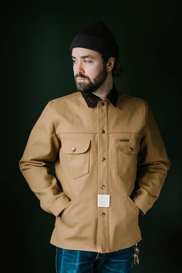 Fargo Rider Jacket - Smithson Canvas, Stripe Lining