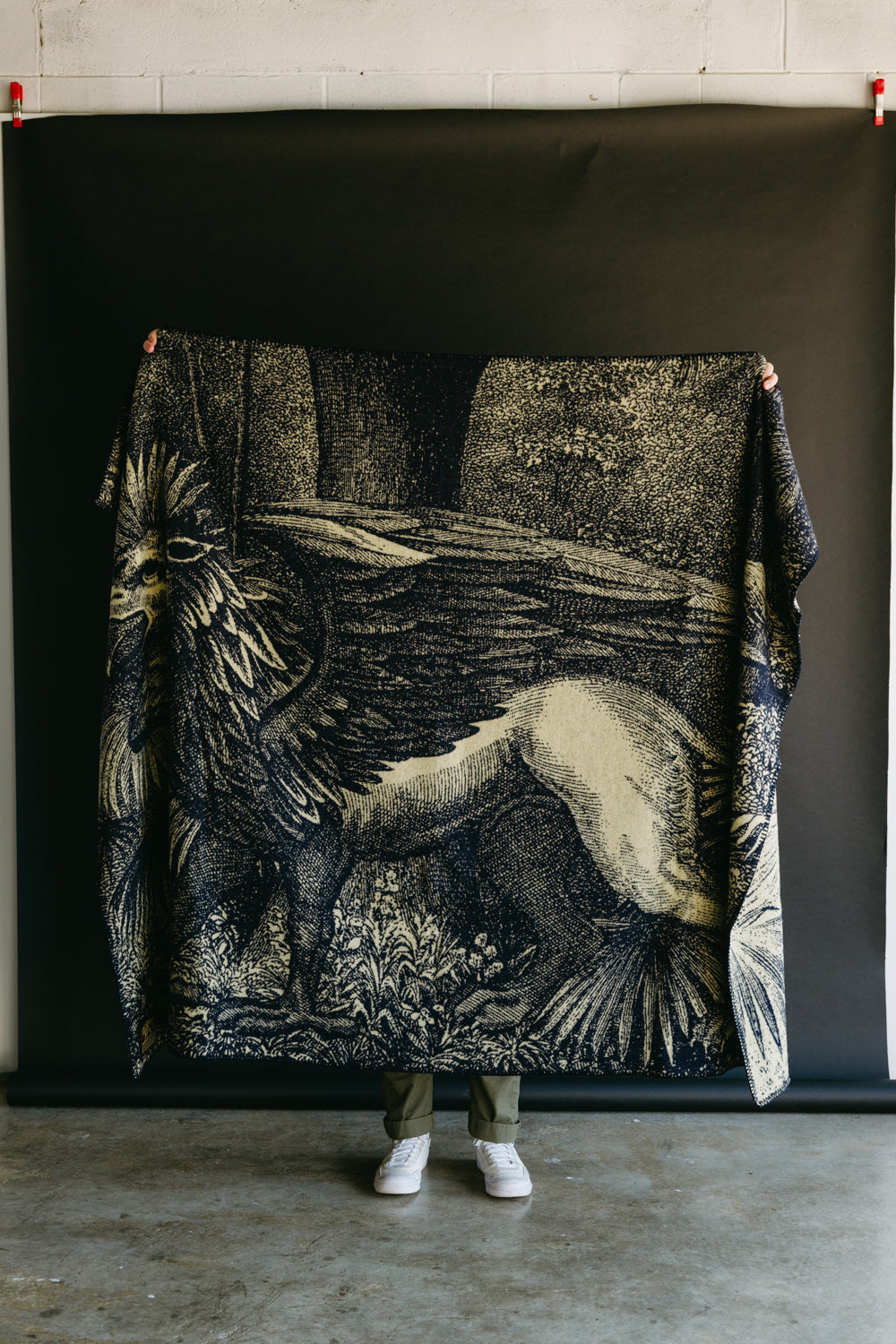 Full front view of male model 5'9