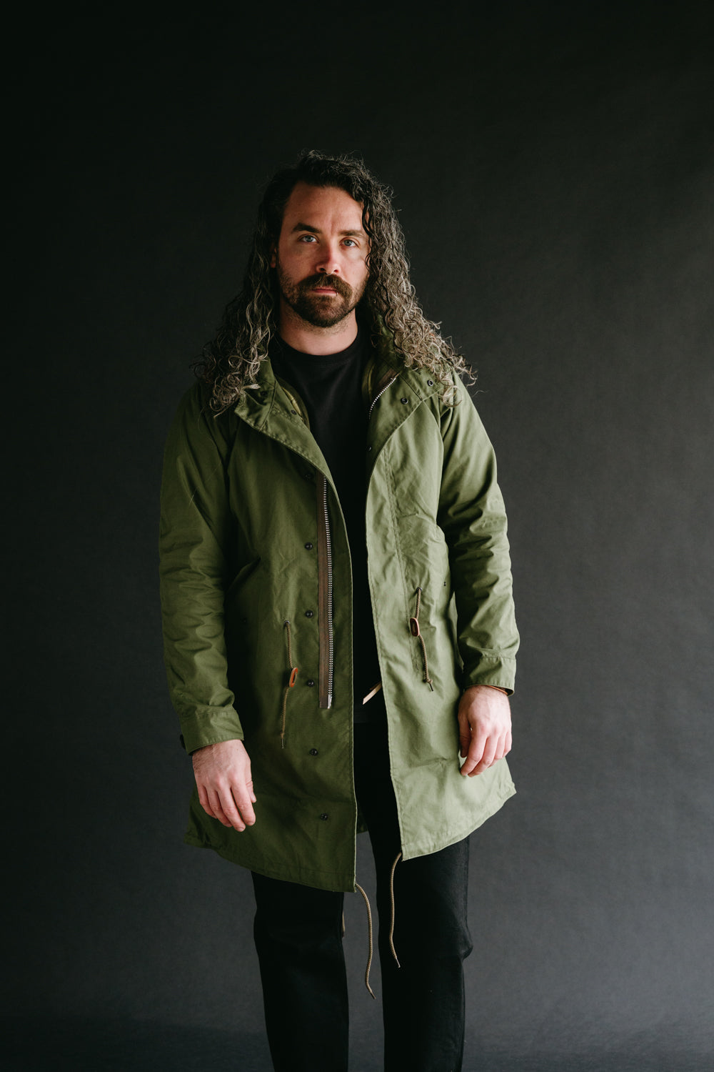 IHM-38-OLV - 5oz Quilted Lining M-51 Type Field Coat - Olive