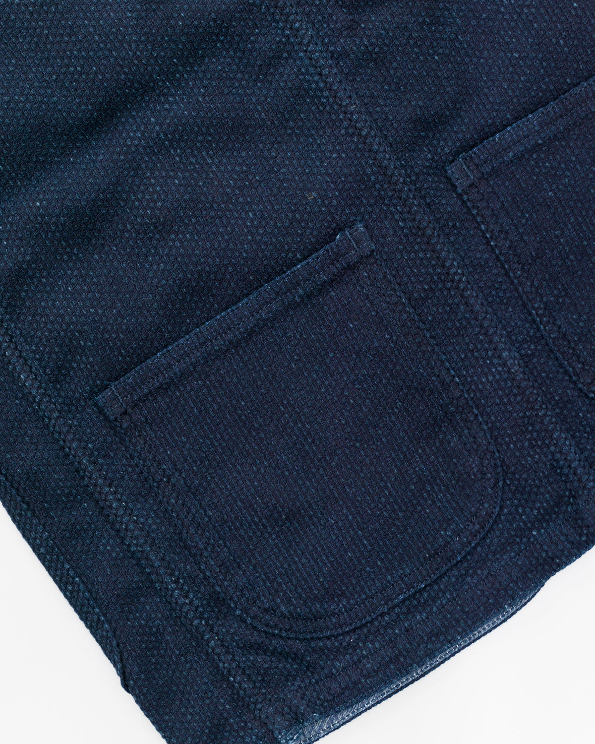 04-062 - Sashiko Hunting Vest - Indigo