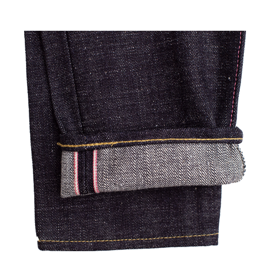 16oz - Texture Selvedge Black Battle Stripes - High Tapered - 0405-82