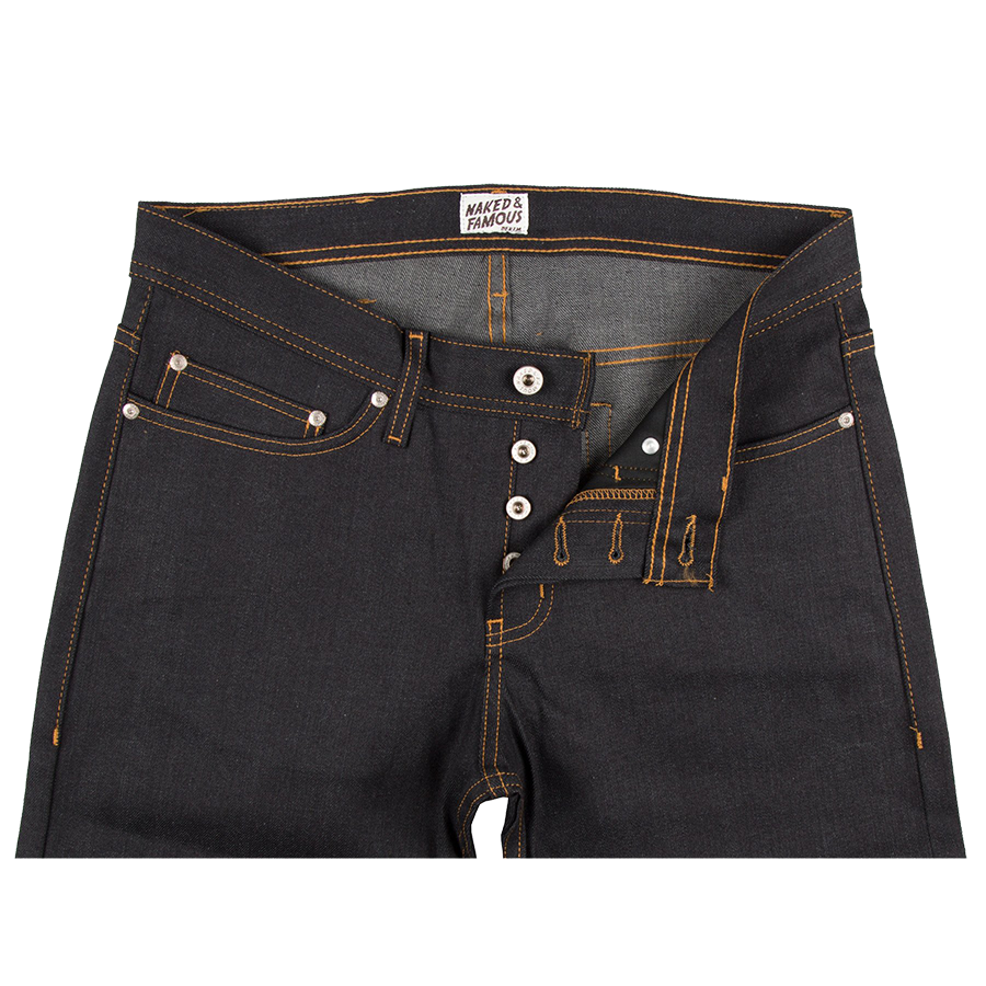 12oz - Deep Indigo Stretch Selvedge - Weird Guy