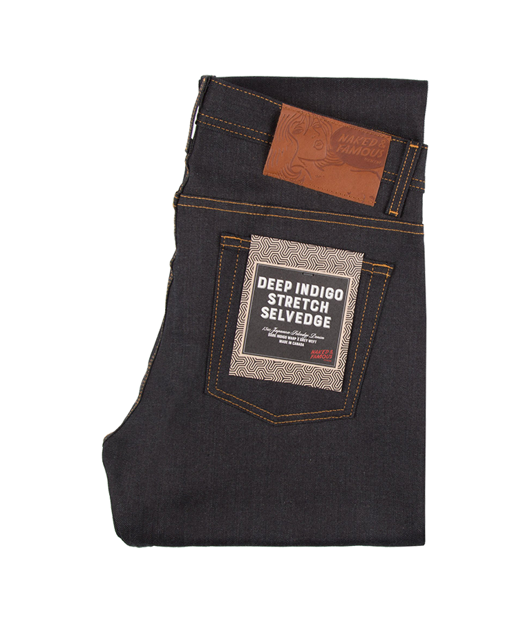 12oz - Deep Indigo Stretch Selvedge - Weird Guy