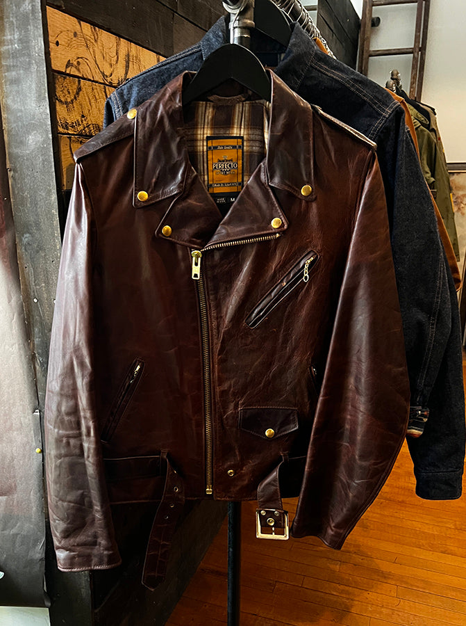 *Very Gently Used* Hand Oiled Lightweight Naked Perfecto Jacket - Brown
