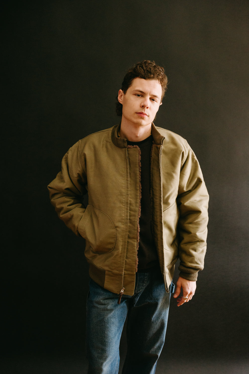Lot 2180 - NAF 1168 Aviator & Ground Crew Jacket - Khaki | Dant