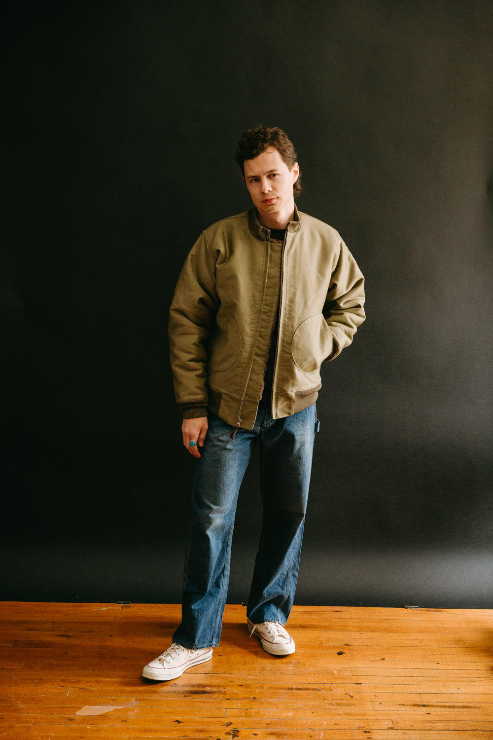 Lot 2180 - NAF 1168 Aviator & Ground Crew Jacket - Khaki | Dant